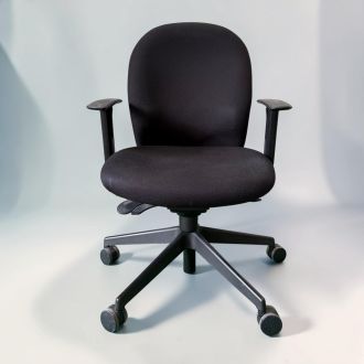 Second Hand Verco Ergonomic Office Chair – Black Fabric - Front