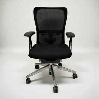 Used Haworth Zody Office Chair - Black Mesh - Front