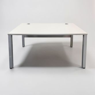 Used Grey Bench Desk - Front