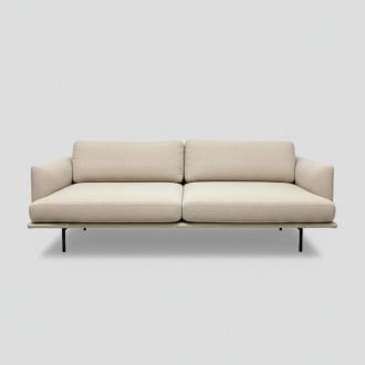 Quinti.com Beige 2 Seater Sofa - Front