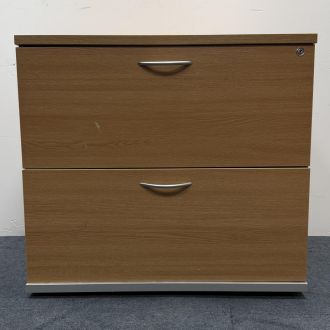 Used Light Oak 2 Drawer Side Filer - Front