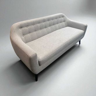 Used 3 Seater Grey Fabric Sofa