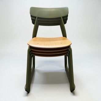Used Orangebox Stacking Chairs - Set of 4 - Front