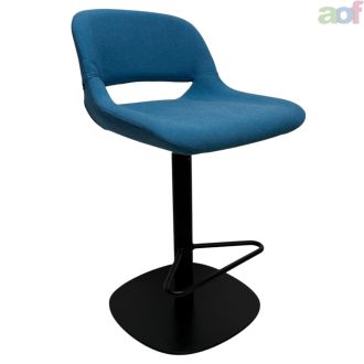 Second Hand Blue Fabric Stools - Set of 4