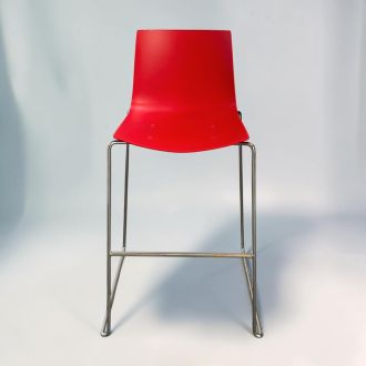 Second Hand Arper High Stool - Red - Front