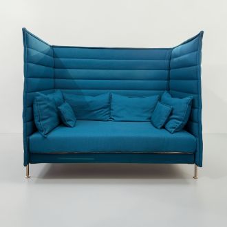 Used Vitra Alcove 2 Seater Booth Sofa