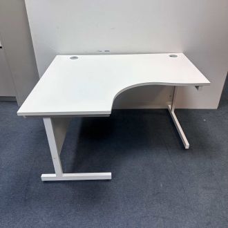 Used White Corner Desk