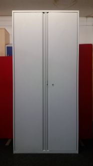 Used Light Grey Stationery Cupboard - Front