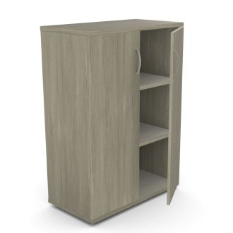 Unite Plus 2 Door Wooden Cupboard - 1130mm-Wood - Arctic Oak