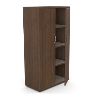 Unite Plus 2 Door Wooden Cupboard - 1490mm-Wood - Antique Walnut