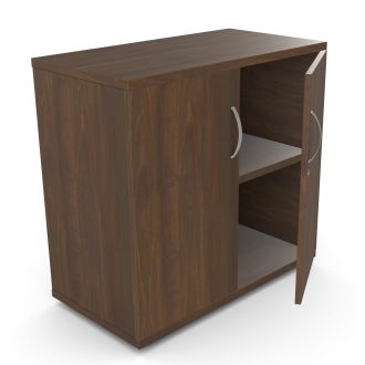 Unite Plus 2 Door Wooden Cupboard - 770mm-Wood - Antique Walnut