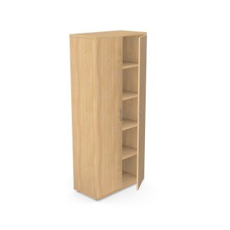 Unite Plus 2 Door Wooden Cupboard - 1850mm-Wood - Beech