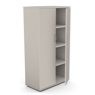 Unite Plus 2 Door Wooden Cupboard - 1490mm-Wood - Cashmere
