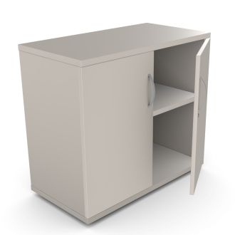 Unite Plus 2 Door Wooden Cupboard - 725mm-Wood - Cashmere