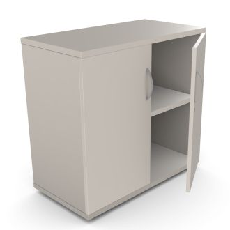 Unite Plus 2 Door Wooden Cupboard - 770mm-Wood - Cashmere