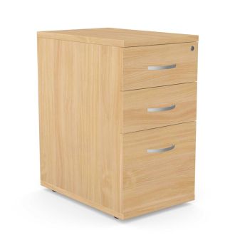 Unite Desk High Pedestal-Beech