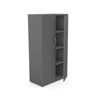 Unite Plus 2 Door Wooden Cupboard - 1490mm-Wood - Graphite