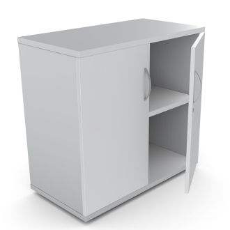 Unite Plus 2 Door Wooden Cupboard - 770mm-Wood - Grey