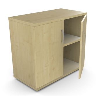 Unite Plus 2 Door Wooden Cupboard - 725mm-Wood - Maple
