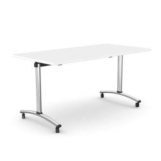 Rectangular Flip-Top Table-Wood - White
