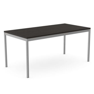 Unite Plus Meeting Table - 1600mm - Harbour Oak - Silver Legs
