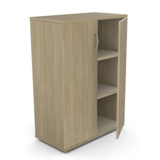 Unite Plus 2 Door Wooden Cupboard - 1130mm-Wood - Urban Oak