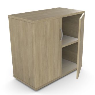 Unite Plus 2 Door Wooden Cupboard - 770mm-Wood - Urban Oak