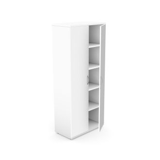 Unite 2 Door Wooden Cupboard-White-1850mm