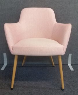 Second Hand Pink Fabric Visitor Chair