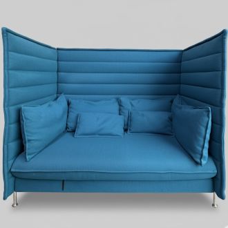 Used Vitra Alcove 2 Seater Booth Sofa