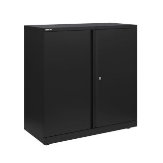 Bisley Essentials Cupboard - 800mm Width-Bisley Steel - Black