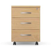 Jemini KF73519 3-Drawer Ferrera Mobile Pedestal, Wood, Oak, 58 X 43.4 X - View #5