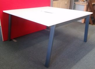 Ex-Display Unite 2 Person Light Grey Bench Desk