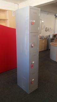 Used Silver 4 Door Storage Locker