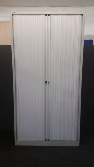 Used Bisley Tambour Cupboard - 1970mm Height - Front