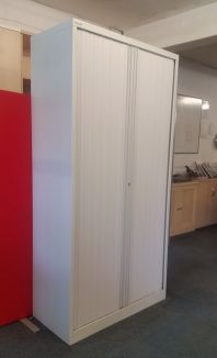 Used Bisley Tambour Cupboard - 1000mm Width