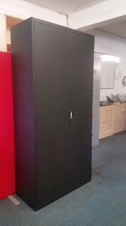 Used Bisley Black Stationery Cupboard