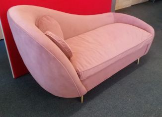 Ex Display MADE.com Chaise Longue in Salmon Pink