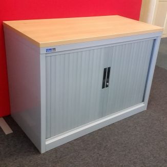 Used Silverline Desk Height Tambour Cupboard