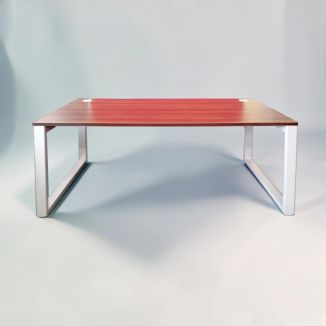 Ex-Display Unite Walnut Bench Desk - Square Legs