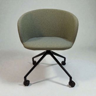 Used MDD Fabric Lobby Chair - Olive Green - Front