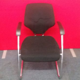 Used Giroflex Black Fabric Meeting Chair