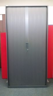 Used Triumph White Stationery Cupboard - 3 Shelves