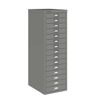 15 Drawer Bisley Multi-Drawer Cabinet - Slate
