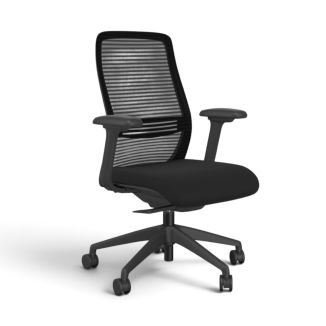 Logic Mesh Task Chair - Black Frame - Black Seat