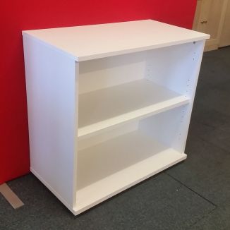 Used Low White Bookcase