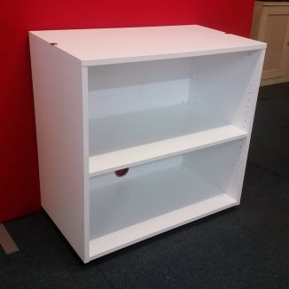 Used Low White Bookcase