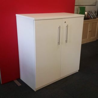 Used Medium Height White Cupboard
