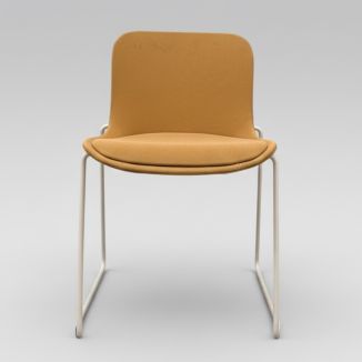 Used Mustard Yellow Visitor Chair - Front