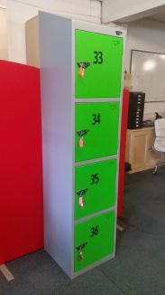 Second Hand Pure Prime 4 Door Storage Locker - Green